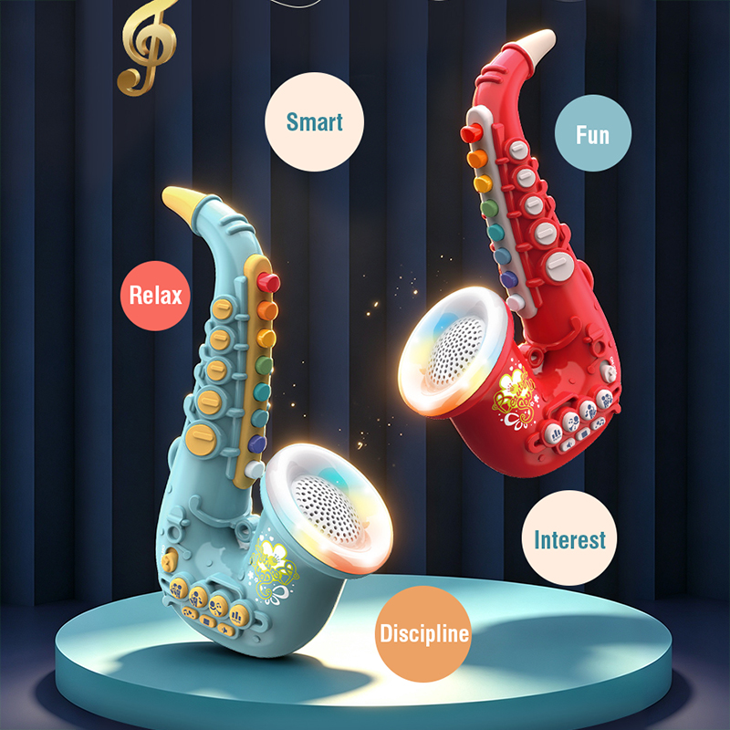 Musical Instrument You Blow Into - Saxofone de brinquedo para crianças, instrumento