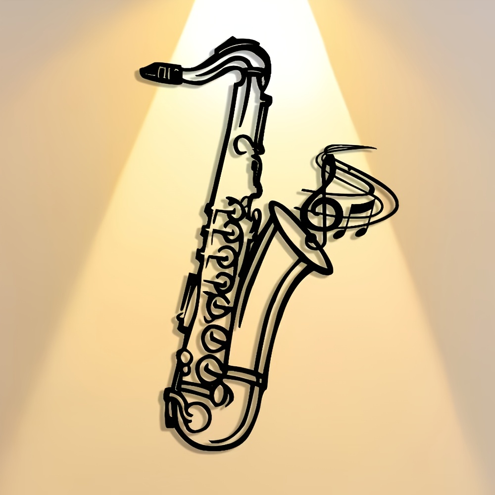 Musical Instrument Image - Placa Decorativa de Metal para Parede