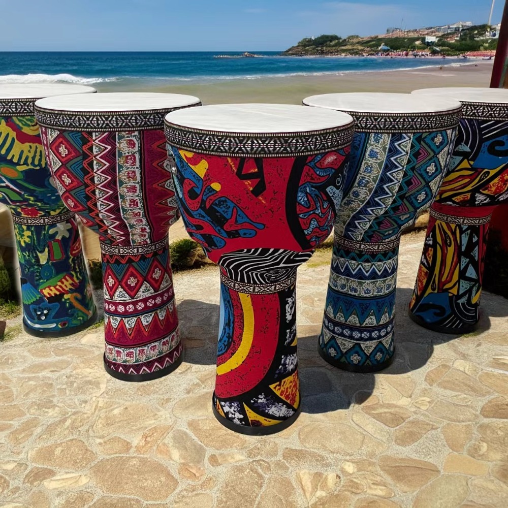 Musical Instrument Africa - Tambor Djembe Africano Portátil de 8,5