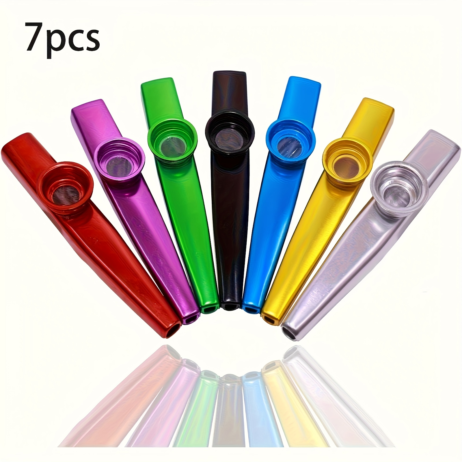 Musical Instrument Veena - 7 pçs metal kazoos design simples