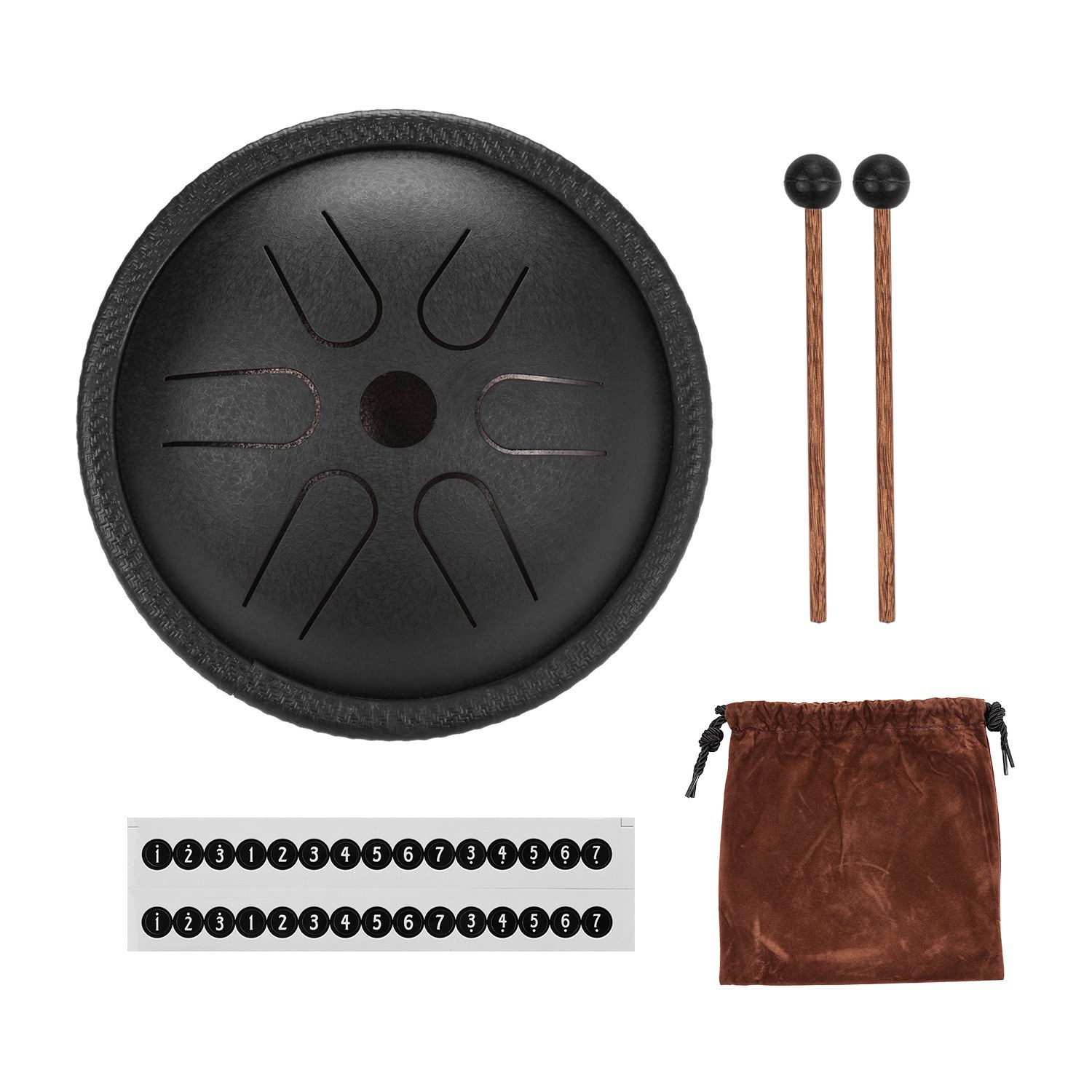 Tongue Drum Steel - 5.5 polegadas mini tambor de língua