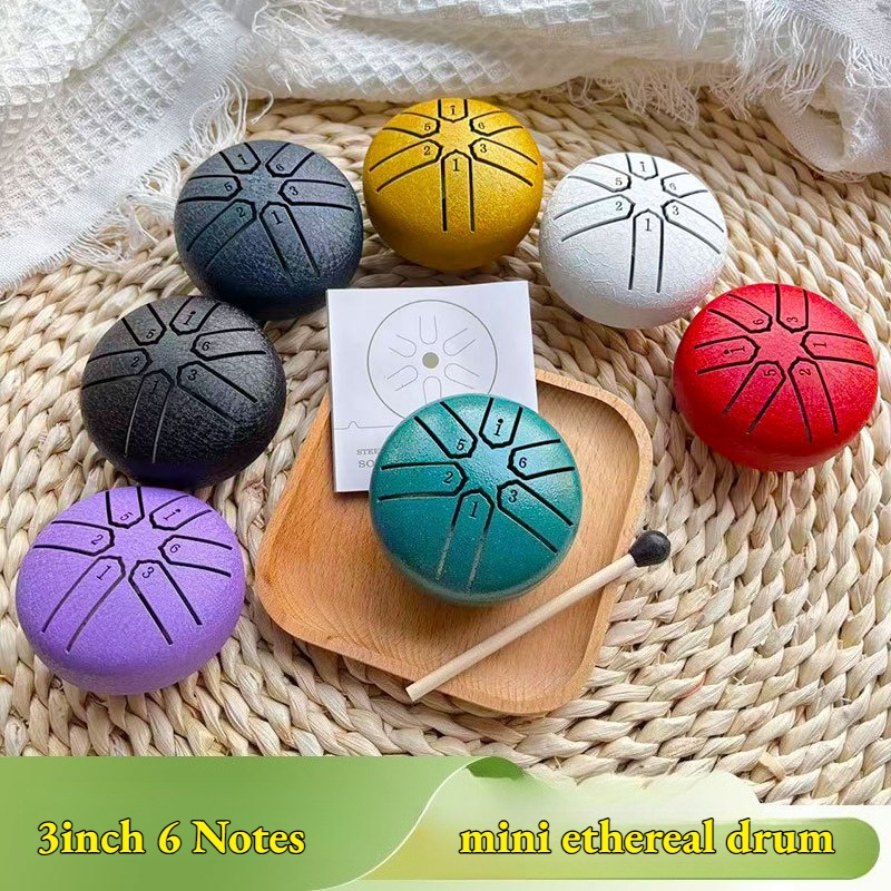 Tongue Drum Steel - Mini Tambor de Língua de Aço