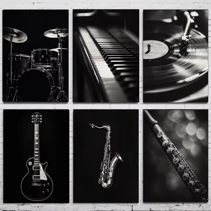 Musical Instrument Image - Pôster Moderno de Instrumentos Musicais em
