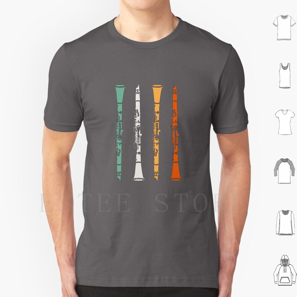 Musical Instrument Diy - Clarinete t camisa diy tamanho grande
