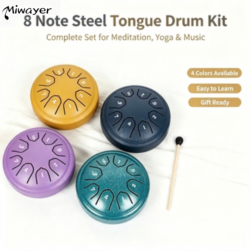 Tongue Drum Steel - Miwayer Tambor de Língua de Aço