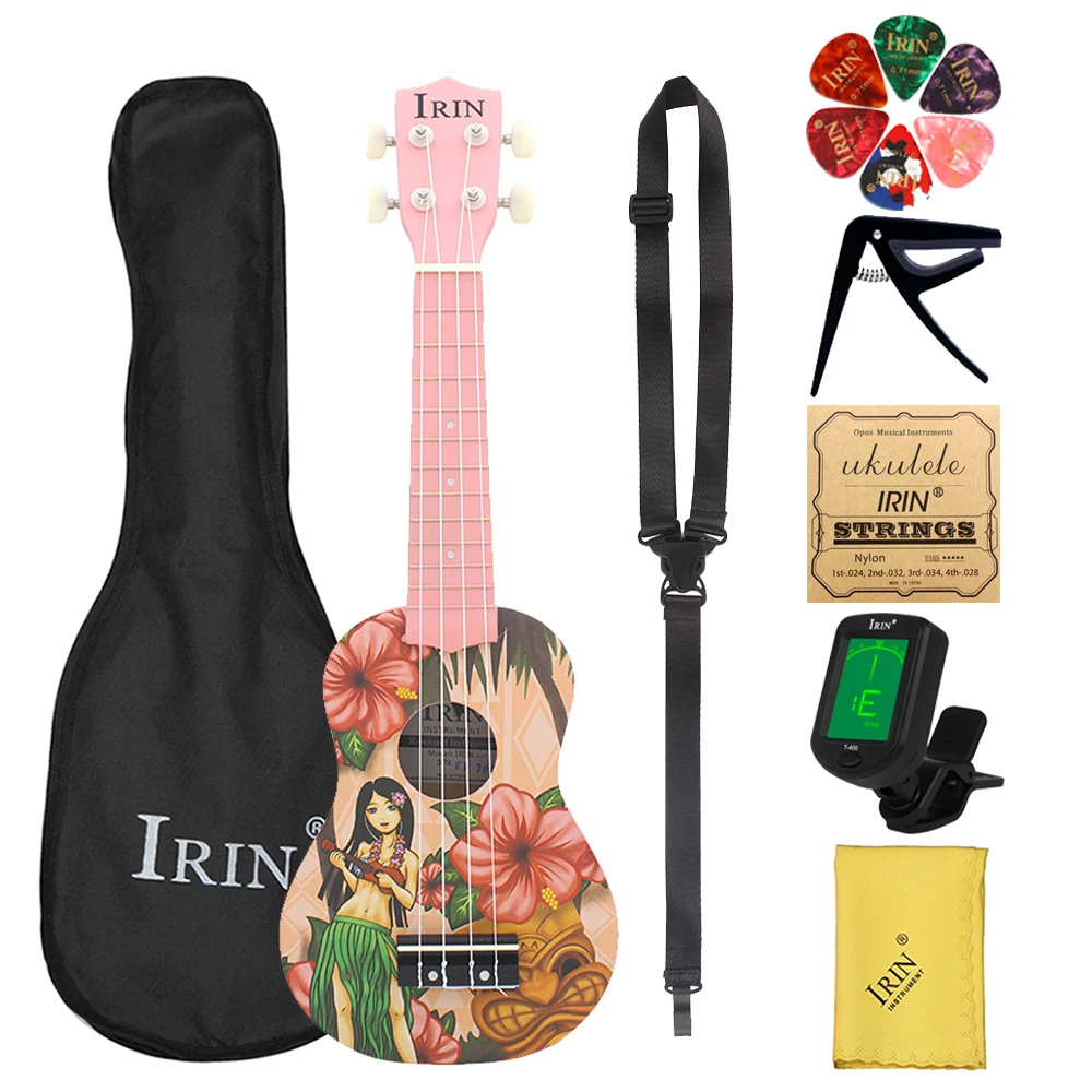 Musical Instrument Hawaiian - IRIN-menina havaiana Ukulele instrumento musical havaiano,