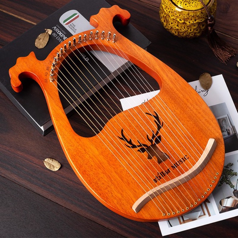 Musical Instrument Harp - Lira de 16 cordas Antlers, harpa