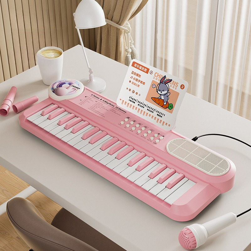 Musical Instrument Drawing - Piano Eletrônico Infantil com 37 Teclas