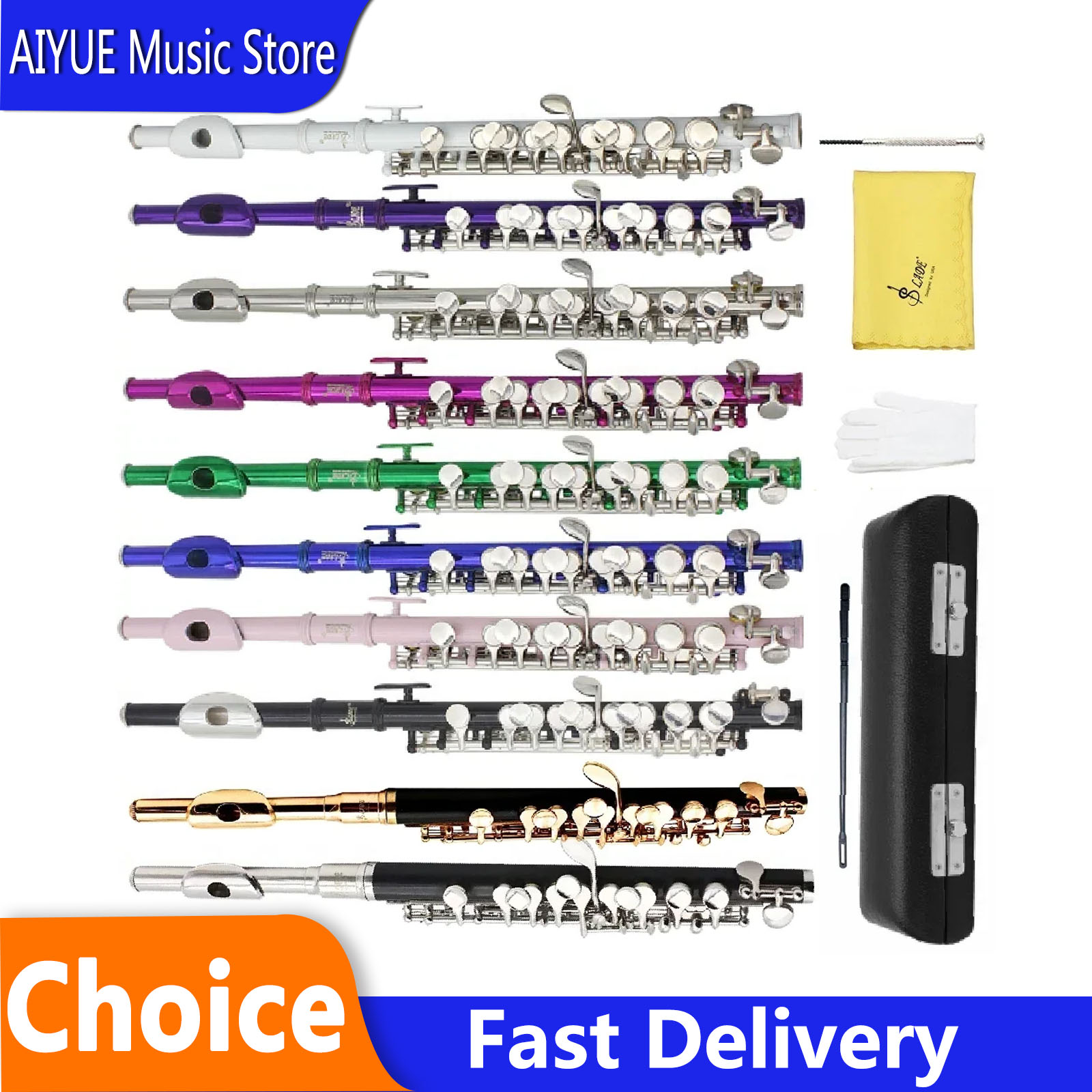 Musical Instrument You Blow Into - SLADE Flauta Piccolo de 16 Furos
