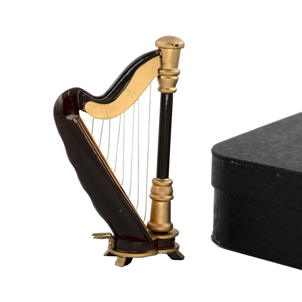 Musical Instrument Harp - Modelo de harpa de madeira em