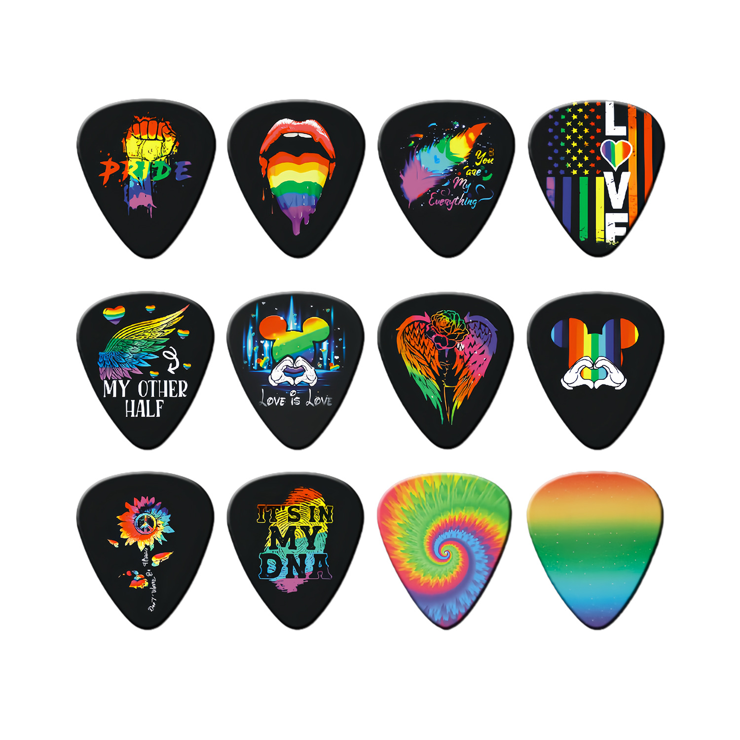 12 peças palhetas de guitarra  - Musical Instrument Organ avaliação e preço
