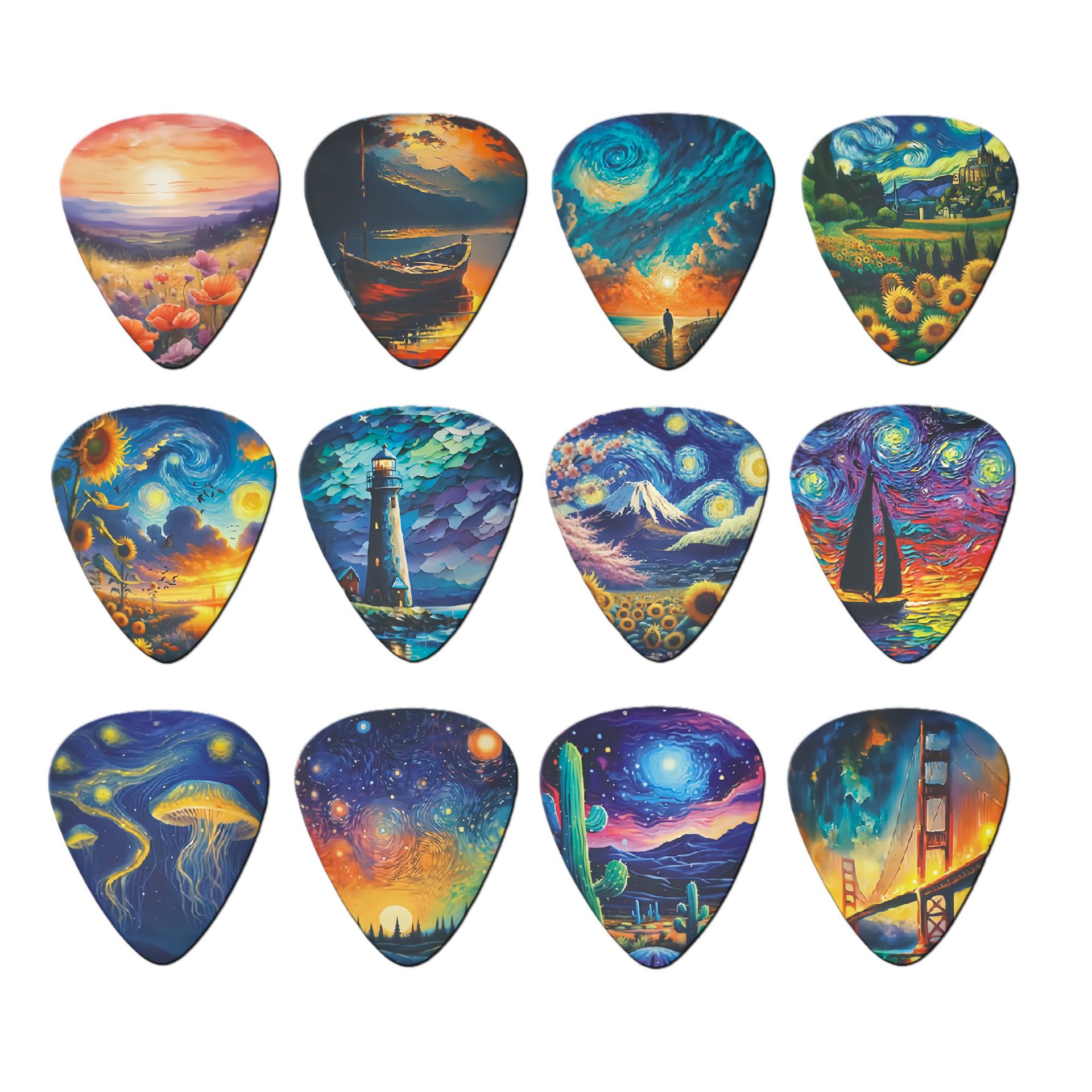 12 peças palhetas de guitarra  - Musical Instrument Organ avaliação e preço