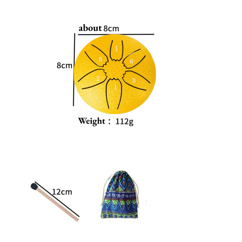 Tambor de Língua de Aço Portát - Tongue Drum Steel avaliação e preço