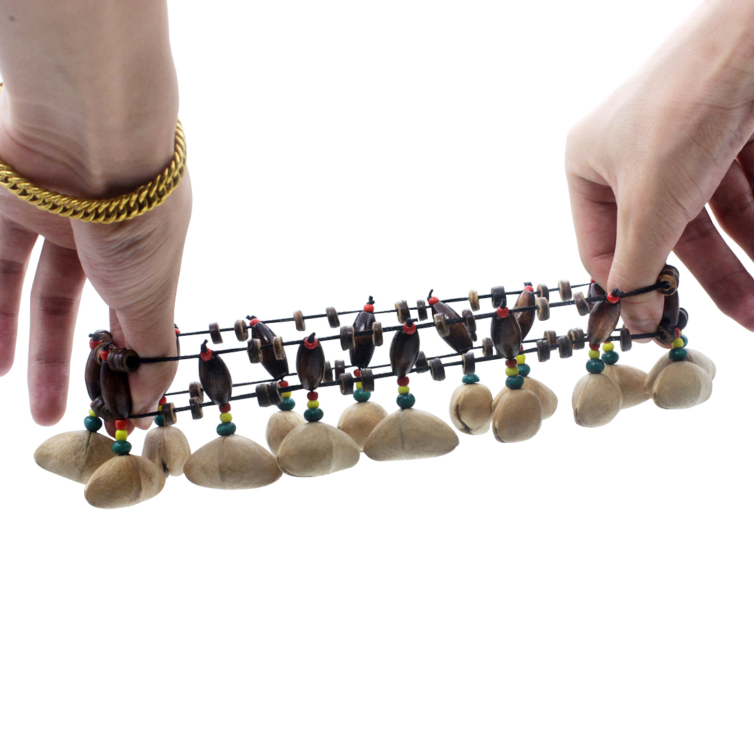 LADE Nuts Shell Pulseira Handb - Musical Instrument Congo avaliação e preço