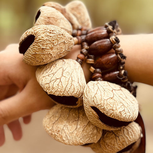 Pulseira de concha de frutas n - Musical Instrument Africa avaliação e preço