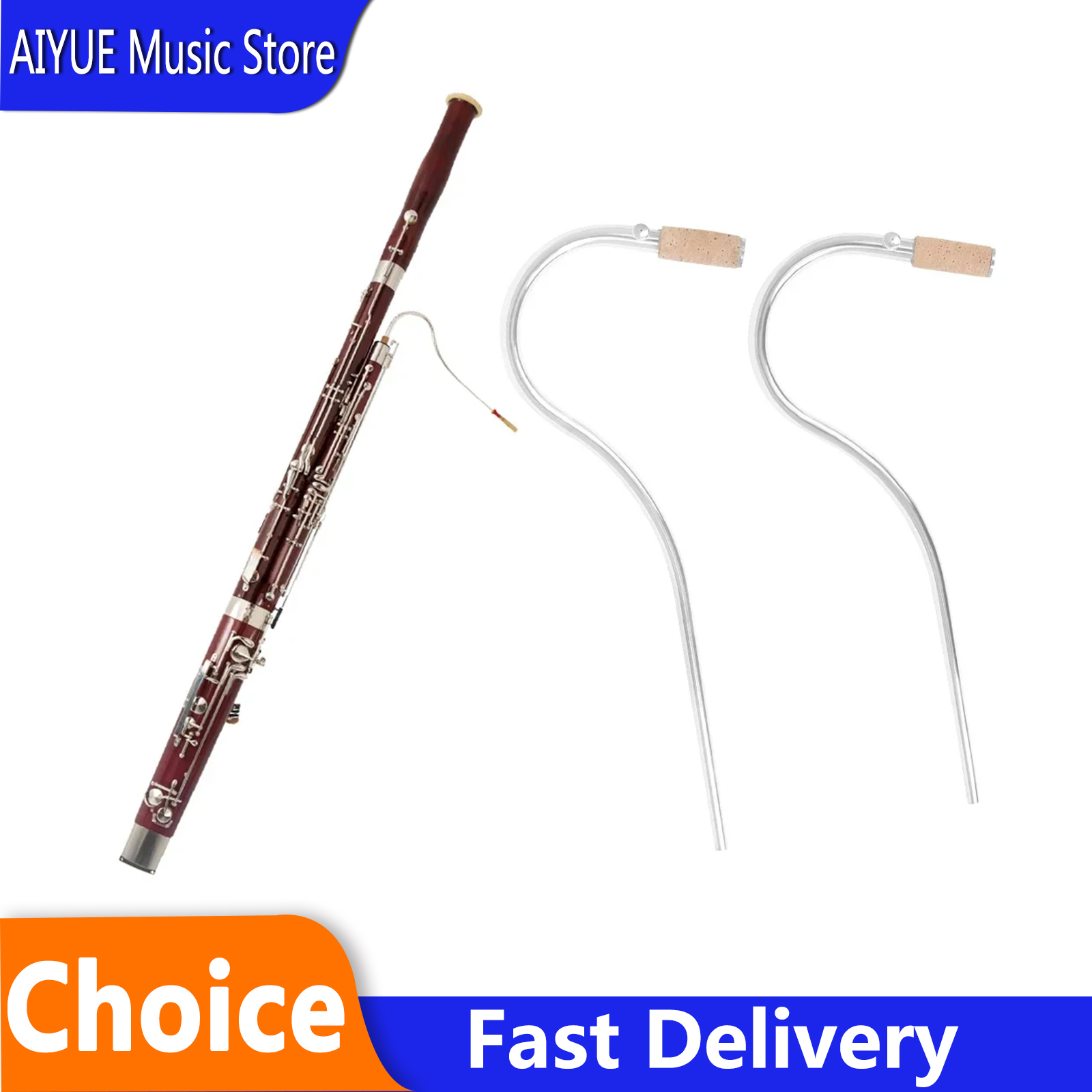 2 Peças de Tubo de Sopro Curvo - Musical Instrument Bassoon avaliação e preço