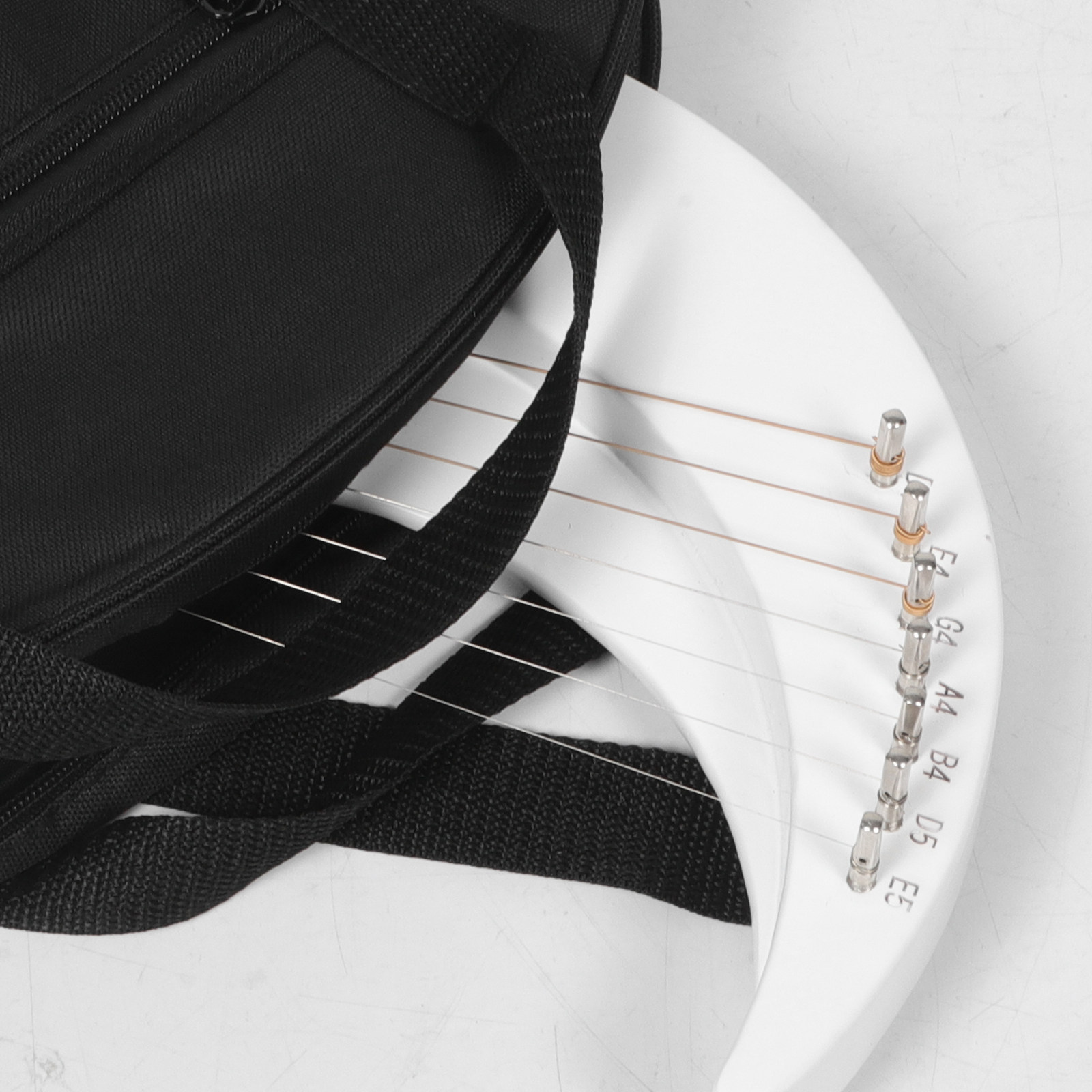 Lira de madeira com 7 cordas,  - Musical Instrument Harp avaliação e preço