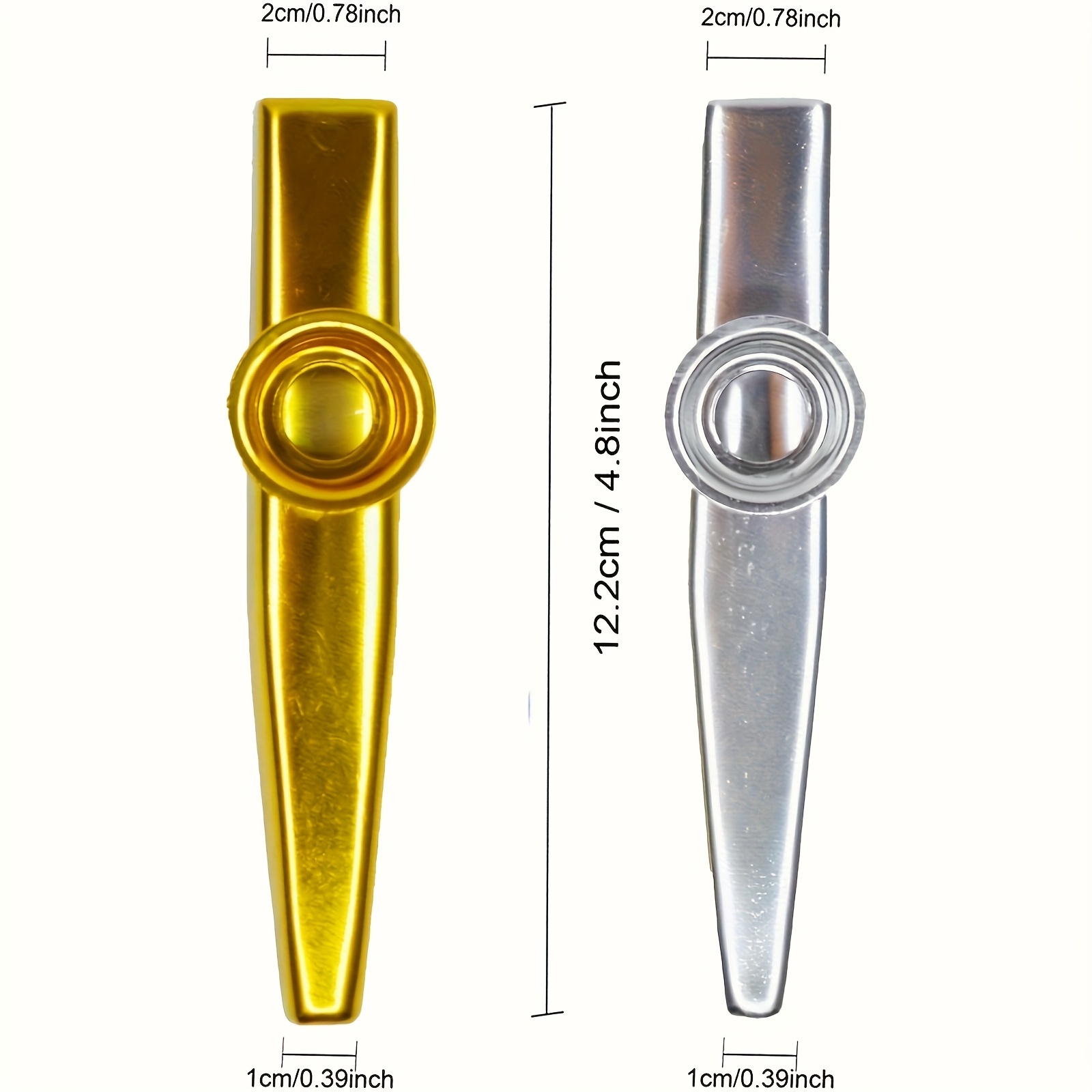 7 pçs metal kazoos design simp - Musical Instrument Veena avaliação e preço