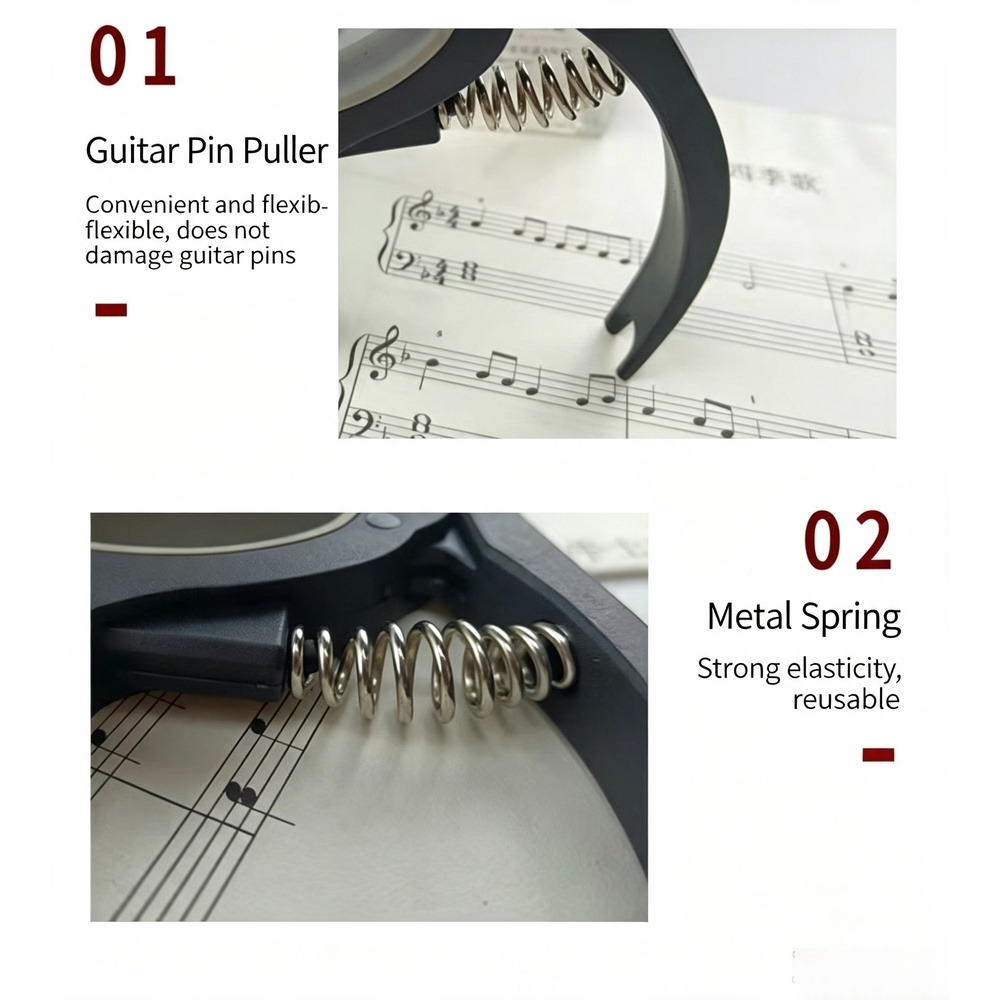 Capo de Guitarra 2 em 1 com Ex - Musical Instrument Organ avaliação e preço