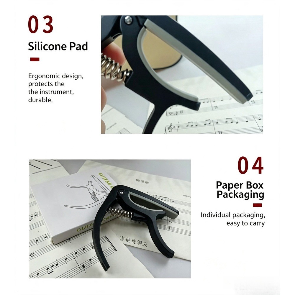 Capo de Guitarra 2 em 1 com Ex - Musical Instrument Organ avaliação e preço
