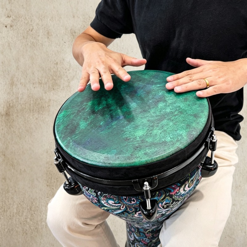 Tambor Africano Portátil de 12 - Musical Instrument Africa avaliação e preço