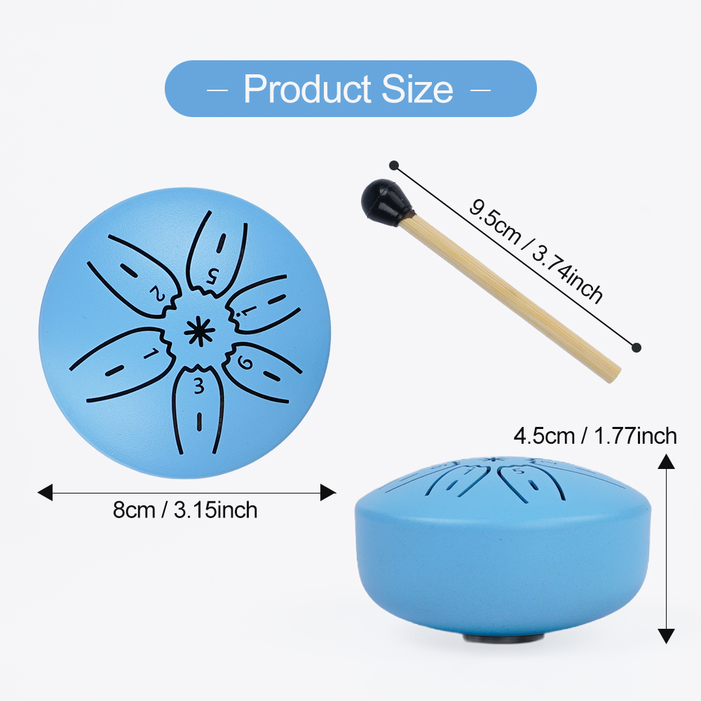 Tambor de Língua Portátil Mini - Tongue Drum Steel avaliação e preço