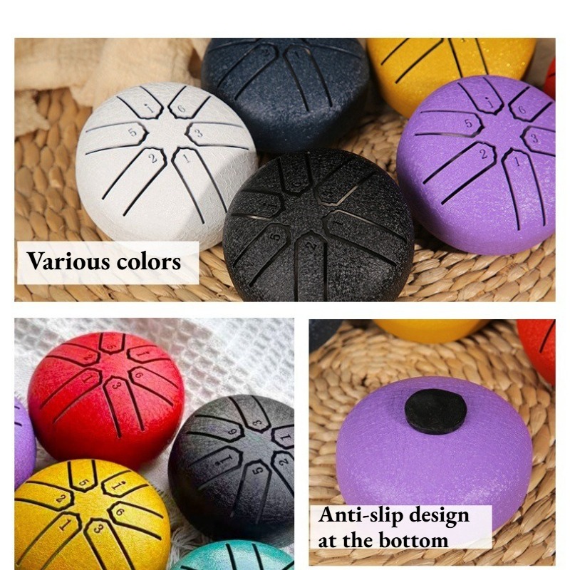 Mini Tambor de Língua de Aço d - Tongue Drum Steel avaliação e preço