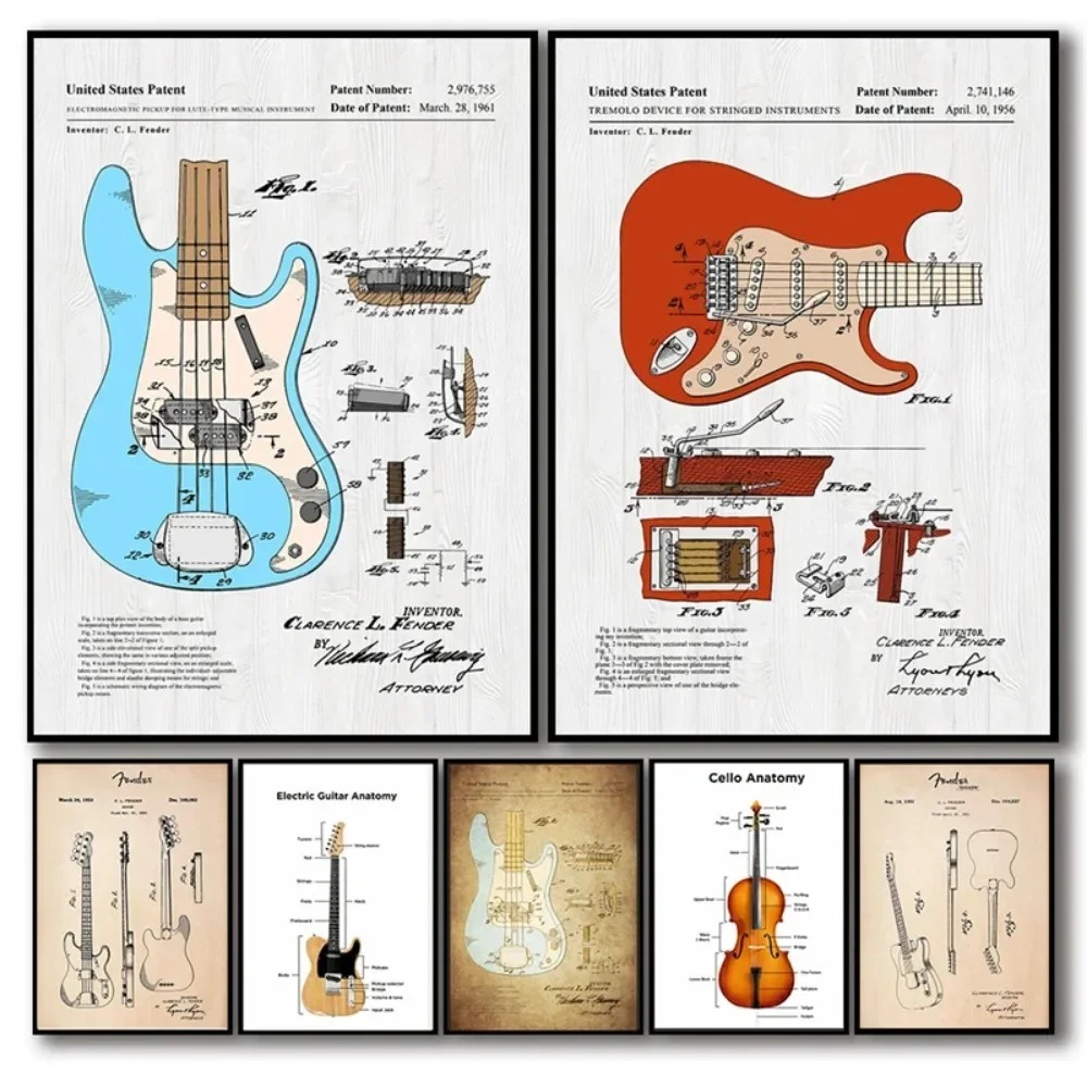 Guitarra Elétrica Anatomia Pos - Musical Instrument Image avaliação e preço