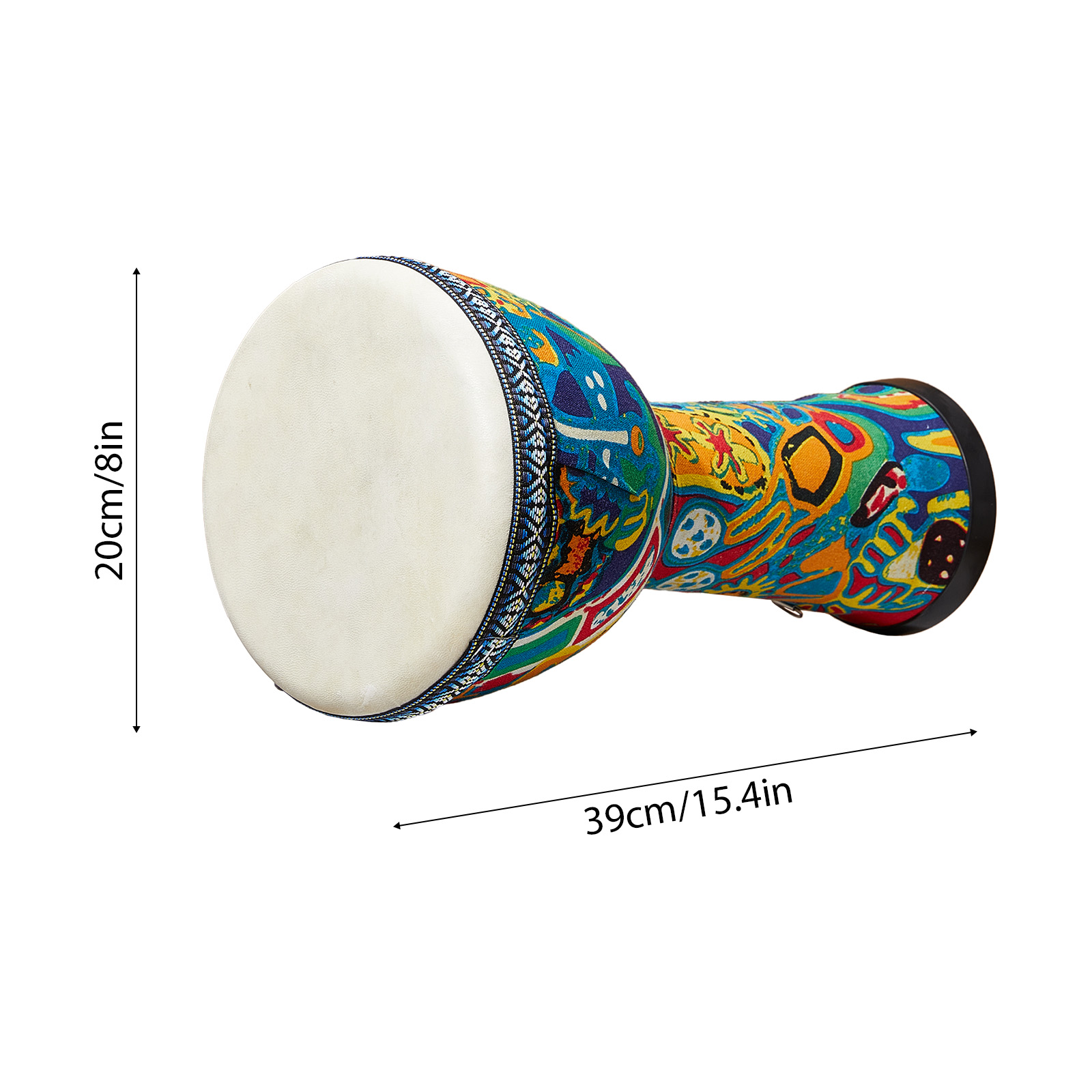 Tambor africano de 8 polegadas - Musical Instrument Africa avaliação e preço