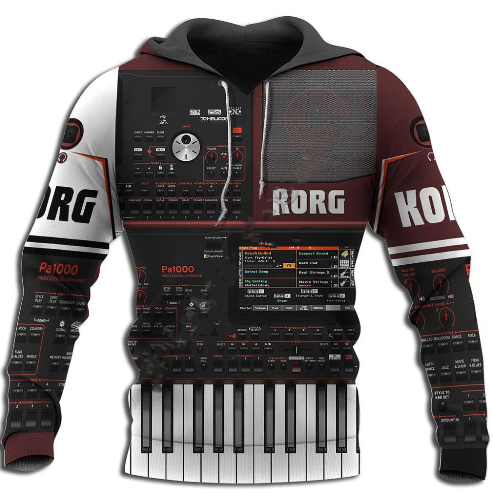 3D Printed Music Hoodies para  - Musical Instrument Veena avaliação e preço