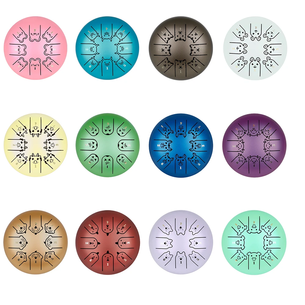 Tambor de Língua de Aço de 5 P - Tongue Drum Steel avaliação e preço