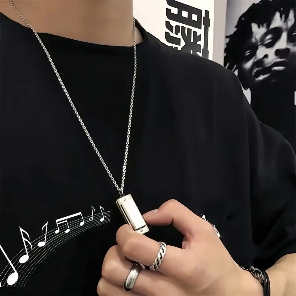 Mini gaita colar masculino e f - Musical Instrument You Blow Into avaliação e preço