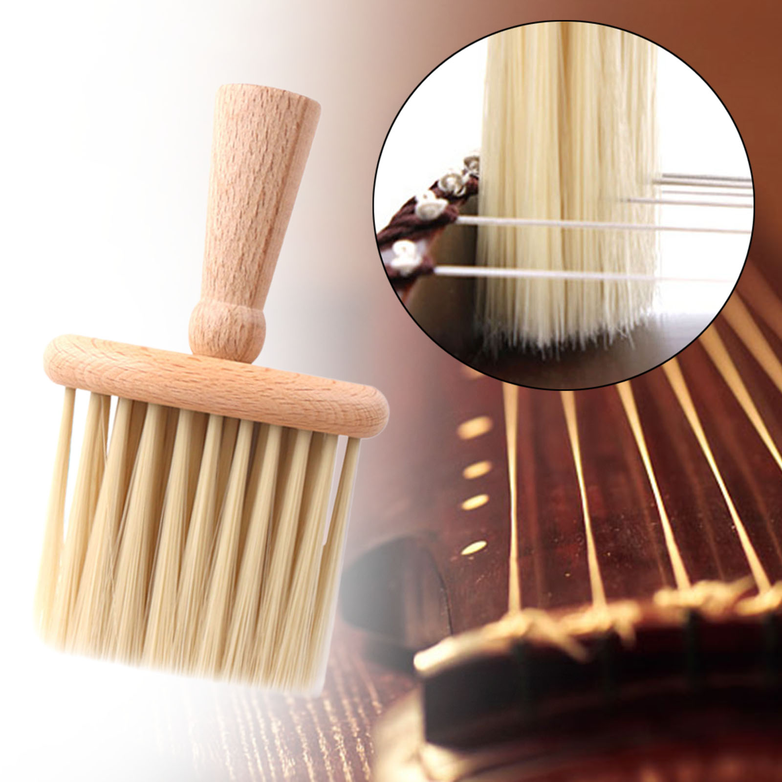 Guzheng escova de limpeza cerd - Musical Instrument Veena avaliação e preço