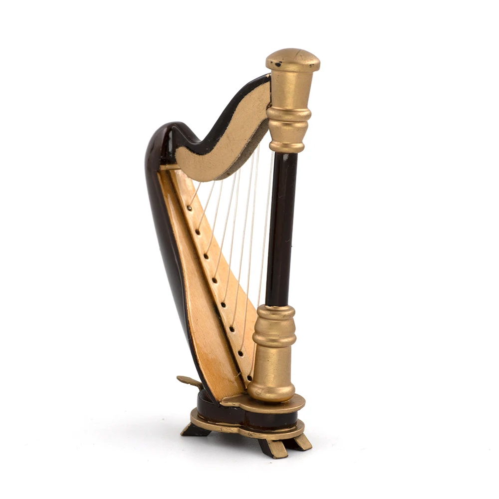 Modelo de harpa de madeira em  - Musical Instrument Harp avaliação e preço