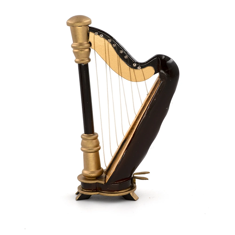 Modelo de harpa de madeira em  - Musical Instrument Harp avaliação e preço