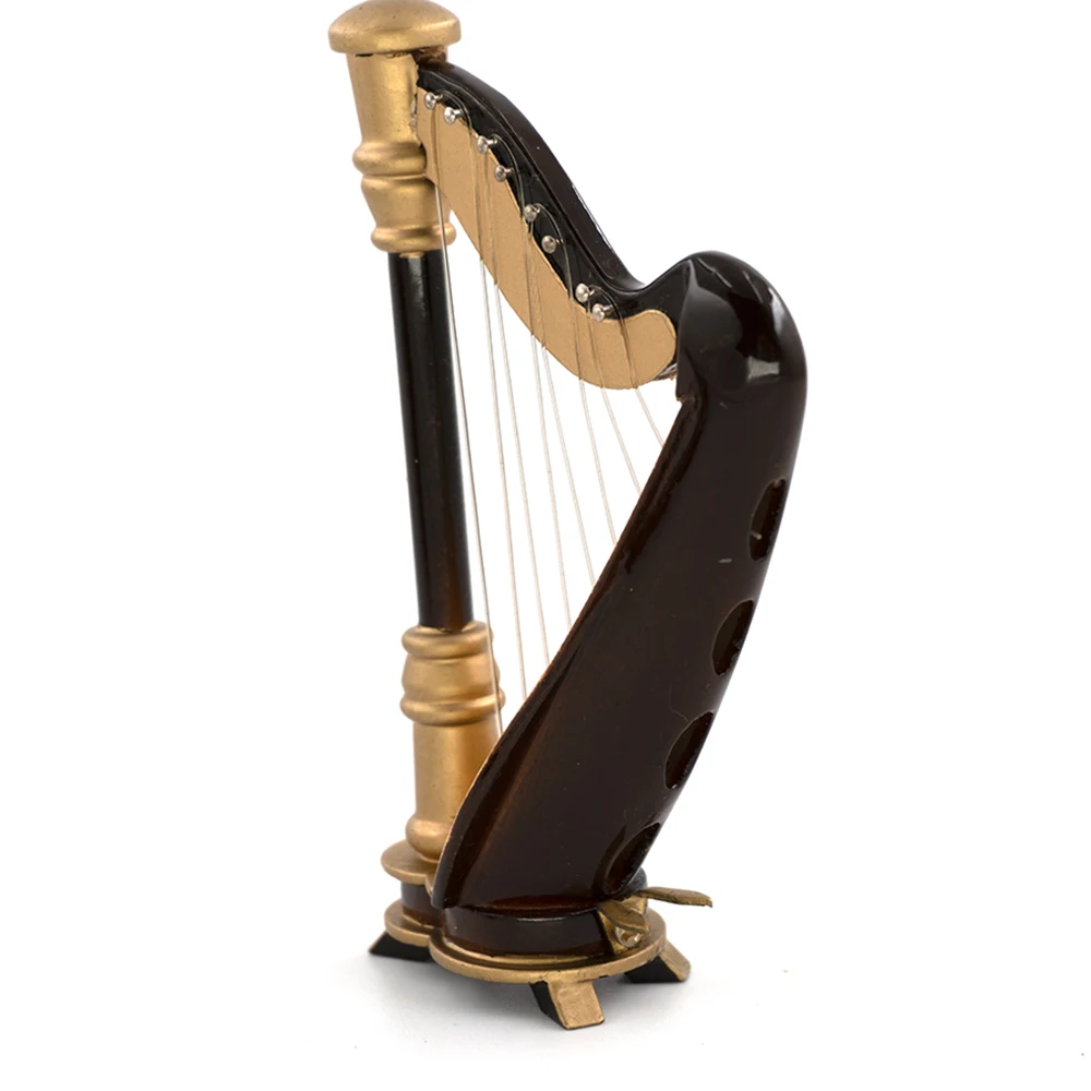 Modelo de harpa de madeira em  - Musical Instrument Harp avaliação e preço
