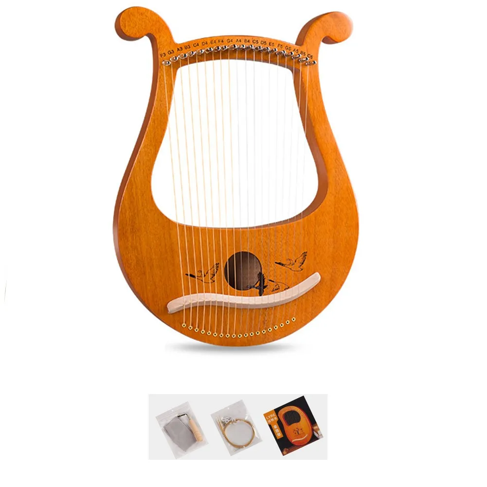 Alta qualidade 19 cordas lira  - Musical Instrument Harp avaliação e preço