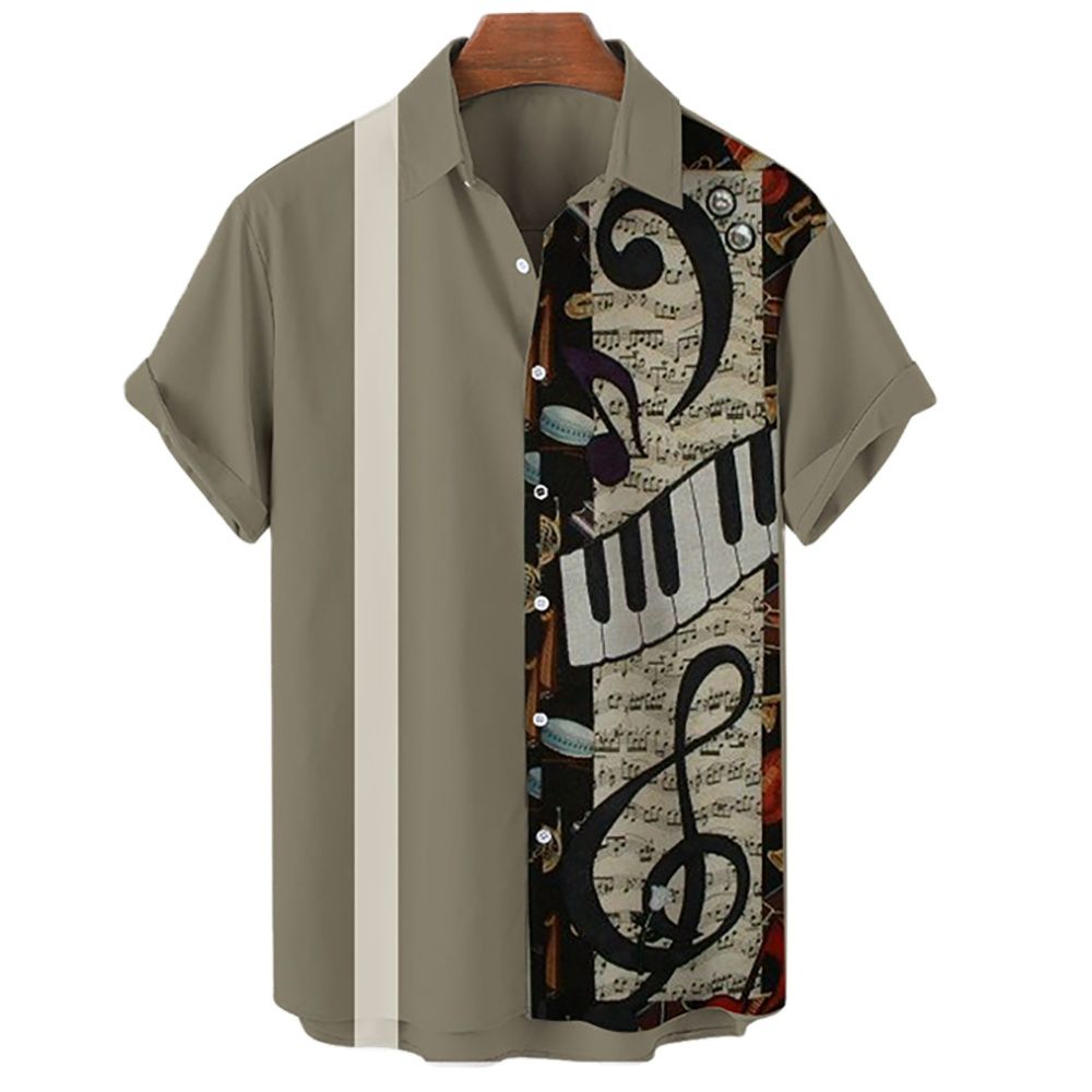 Camisas Havaianas Masculinas C - Musical Instrument Hawaiian avaliação e preço