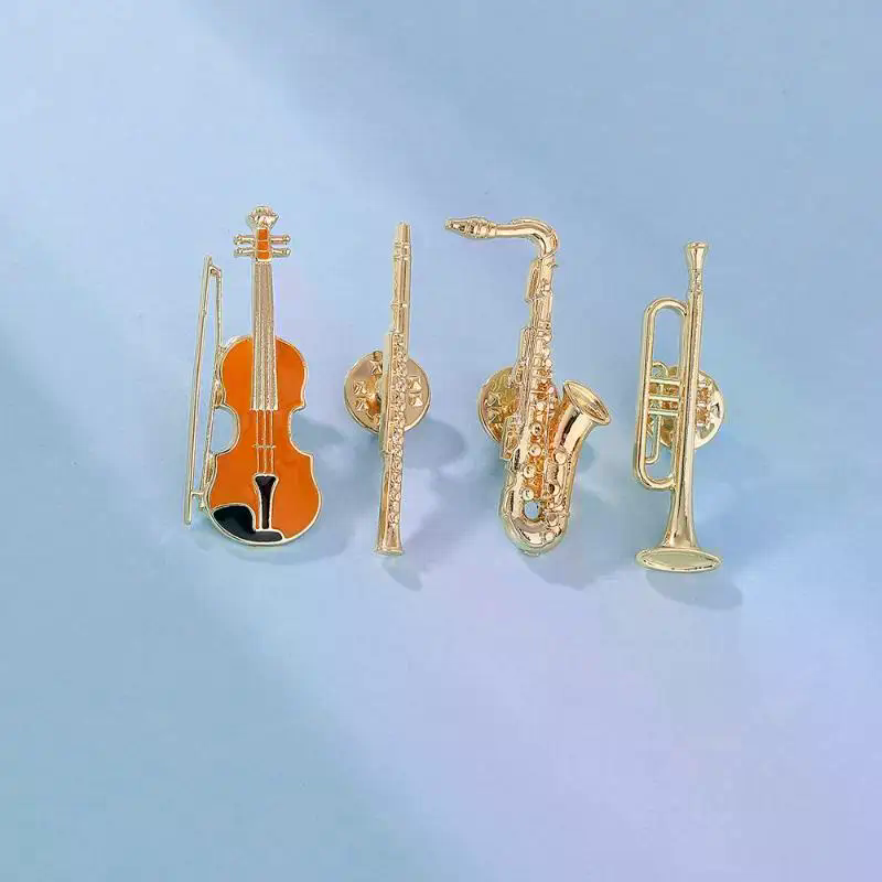 1 pçs sinfonia orquestra emble - Musical Instrument Veena avaliação e preço